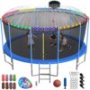Elitezip 1500 LBS 16 FT Trampoline for Adults 8-10 Kids No-Gap Design Heavy Duty Large Outdoor Trampoline Blue