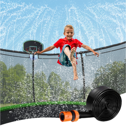 Elitezip Trampoline Sprinklers, Garden Sprinklers, 360 Degree Rotating Sprinklers Large Area Coverage, Outdoor Trampoline Backyard Water Park Sprinkler, Summer Outdoor Water Toys for Kids and Adults